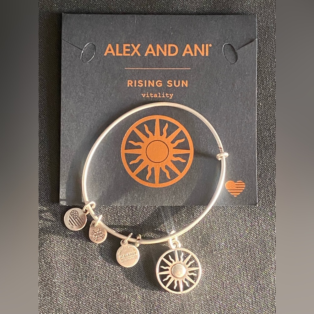 Alex and Ani Silver Rising Sun Bracelet